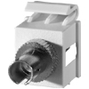 1-ST Fiber Keystone Module, Wiremold Ivory