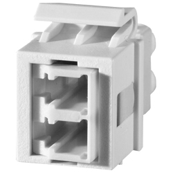 Legrand - Ortronics 1-LC (2 Fibers) Fiber Keystone Module, Wiremold Ivory, Pack of 10