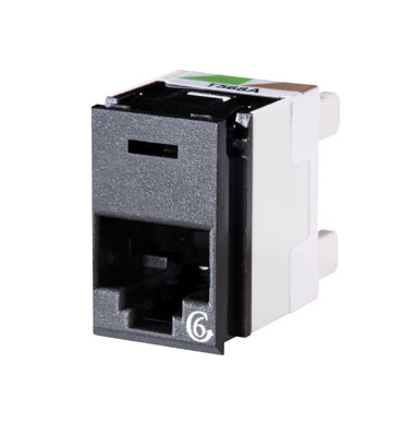 Legrand - Ortronics Clarity 6 Rear Load Panel Jack, Black
