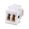 QuickPort Duplex LC Adapter, SM/MM, Phos. Bronze Sleeve