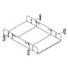 Four Post Rack Adjustable Equipment Shelf