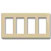 Leviton 4-Gang Decora Plus Screwless Wallplate