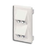 Snap-On Vertical Sloped Communications Faceplate - Package of 10