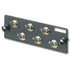 FC FAP loaded with 6 FC simplex multimode fiber optic adapters