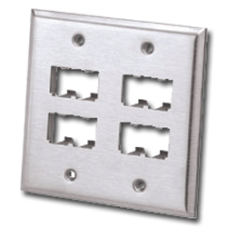 Panduit Mini-Com Stainless Steel Faceplates