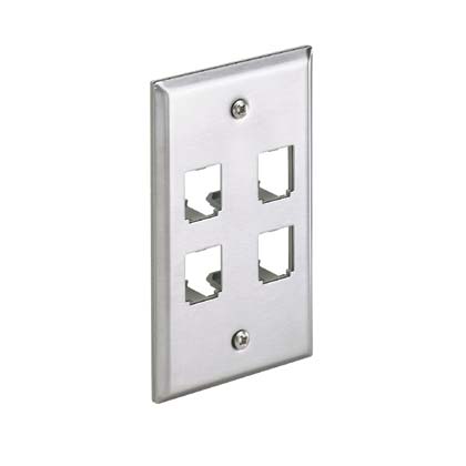 Panduit Mini-Com Stainless Steel Faceplates