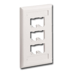 Mini-Com Classic Series Faceplate with Label and Label Cover  (RoHS Compliant)