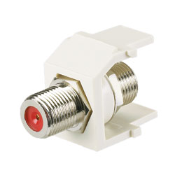 Panduit NetKey Keystone Module with 75 Ohm F-Type Coax Coupler