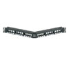 NetKey 24-Port Flush Mount Angled Modular Patch Panel