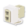 Netkey LC Duplex Multimode Adapter Module with Phosphor Bronze Split Sleeves