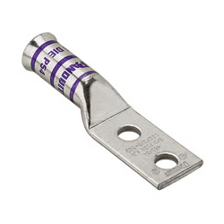 Panduit Two-Hole Copper Compression Flared Barrel Lug, (Package of 6)