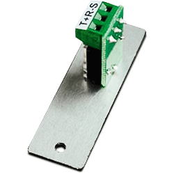 Legrand - Wiremold 3.5mm Stereo Mini Jack to Captive Screw Term, Single Plate