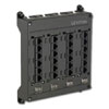 Twist and Mount Patch Panel with 12 CAT 5e Ports