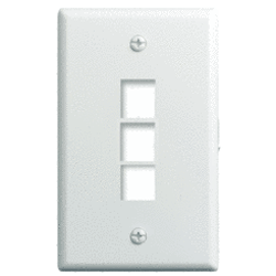 Legrand - On-Q 1-Gang, 3-Port Wall Plate