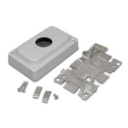 Legrand - Wiremold 1500 and 2600 Series Steel Pancake Overfloor Raceway Single Receptacle Box