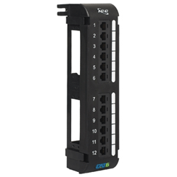ICC HiPerlink 6 - Cat 6 Vertical Patch Panel - 12 Port