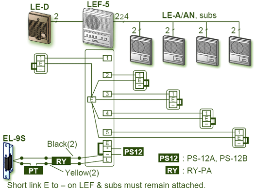 Aiphone Lef 3 Wiring Diagram - 8